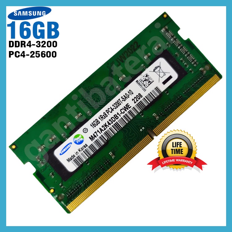 SODIMM RAM DDR4 16GB FOR LAPTOP NOTEBOOK PC4-3200 NEW ORIGINAL