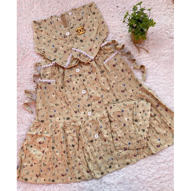 gamis anak rayon motif