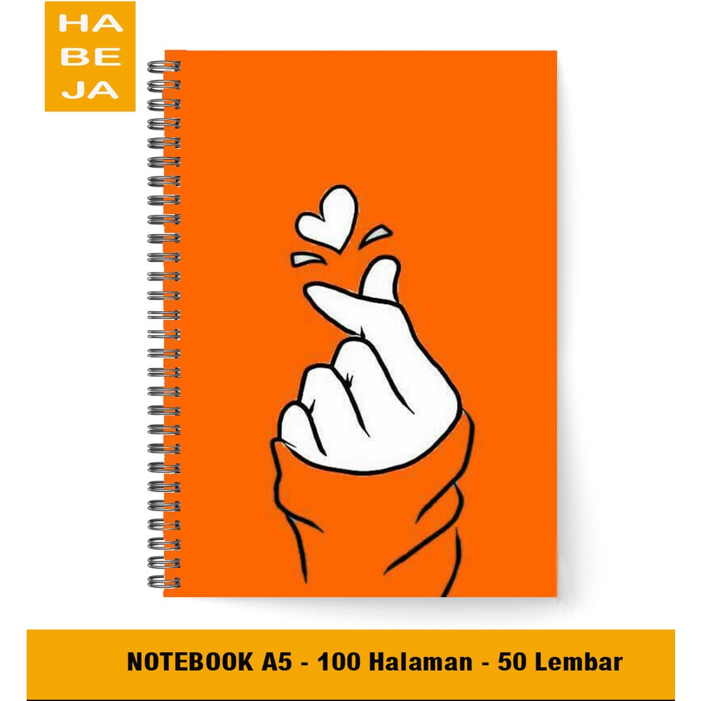 

Buku Ring gambar love tangan