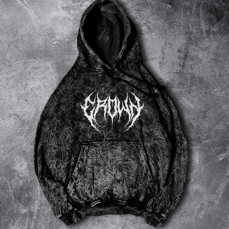(METAL) Jaket Hoodie Washing Distro Motif Metal | Jaket Hoodie Sandwash | Jaket Sweater Hoodie Pria 