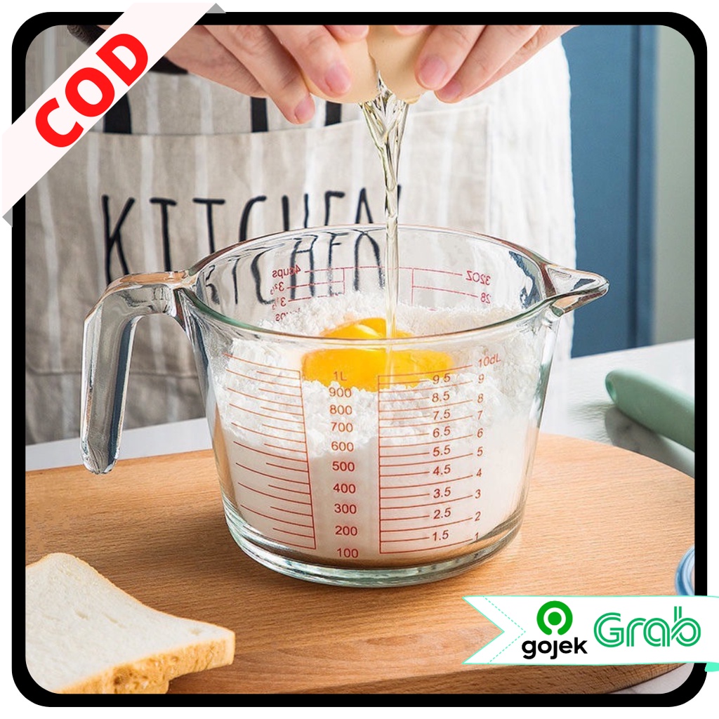 KAISSO - CANGKIR TAKAR UKUR / GELAS TAKAR UKUR / HOME BAKING TOOL CUP GLASS / GELAS UKUR / ALAT BAKING MULTI-SCALE MEASURING CUP