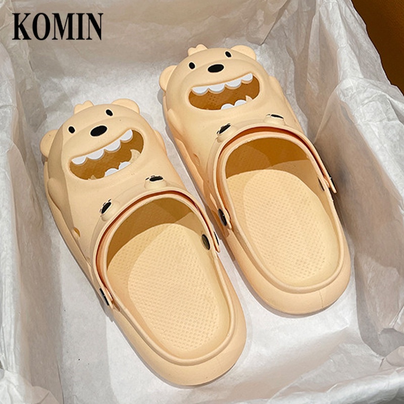 Sandal Beruang Wanita Dewasa Eva Lembut Sandal Rumah Ringan Nyaman Korea Selatan Dalam Kamar Mandi Size 36-41