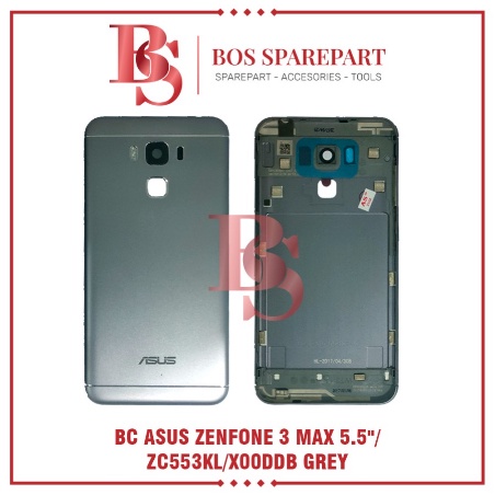 TUTUP BELAKANG ASUS ZENFONE 3 MAX 5.5&quot; / ZC553KL / X00DDB GREY / BACK