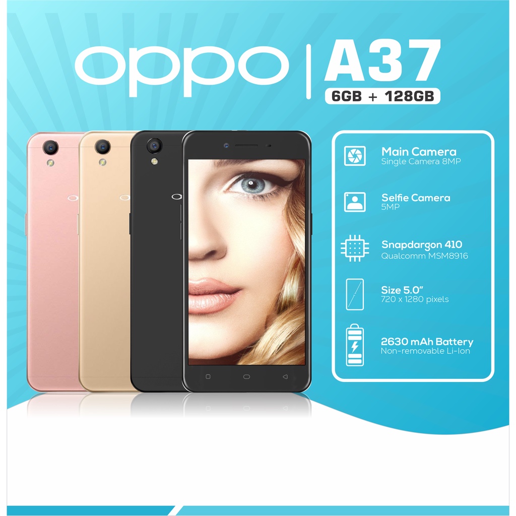 HP OPPO A37 RAM 2/16GB original100% 4G Smartphone Android NEW GARANSI