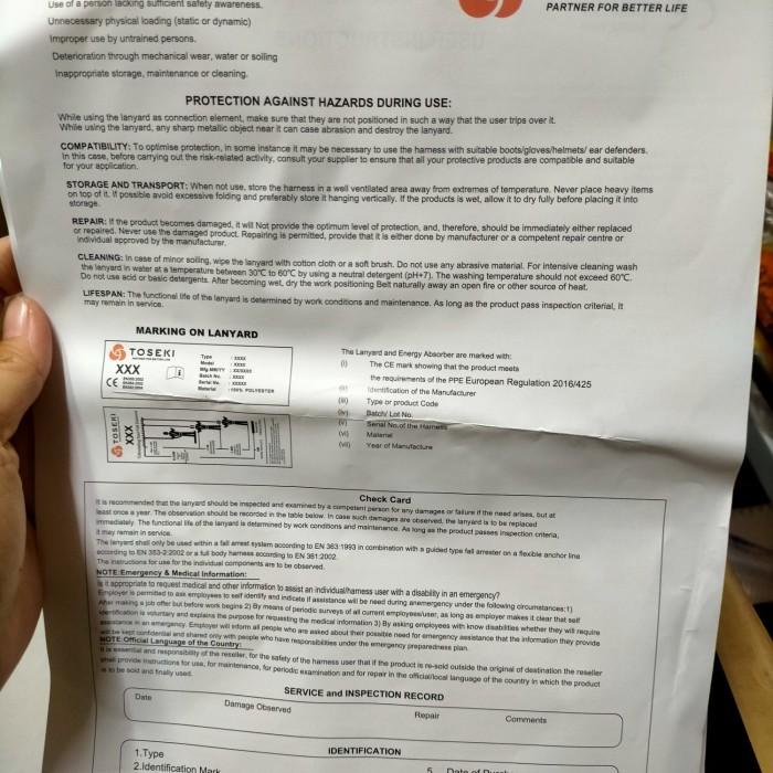 TOSEKI Body Harness Double hook