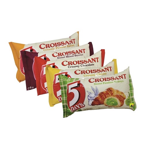 

ROTI 5 DAYS CROISANT 60GR ALL VARIAN /PCS