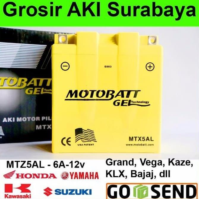 Aki Motor Motobatt Mtx5Al Gel Honda Astrea Grand Motobat Mottobat Debezzz