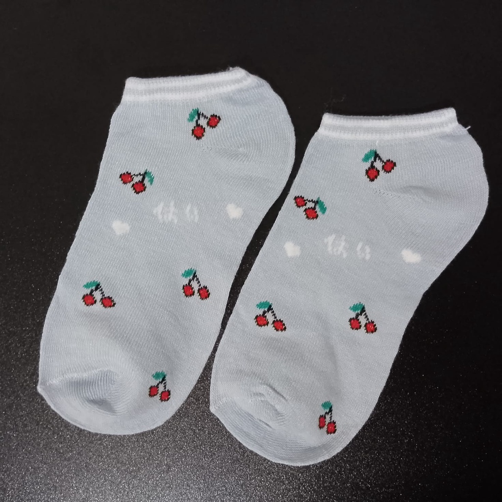 Kaos Kaki KS30 Kaos Kaki Wanita Motif Gadis Bunga Fashion Korea