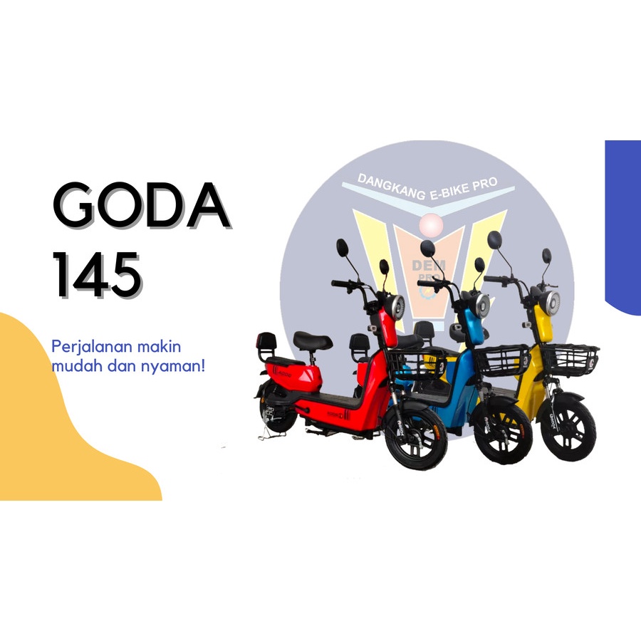 Sepeda Listrik Goda 145 GOLDEN FALCON Special LCD Display
