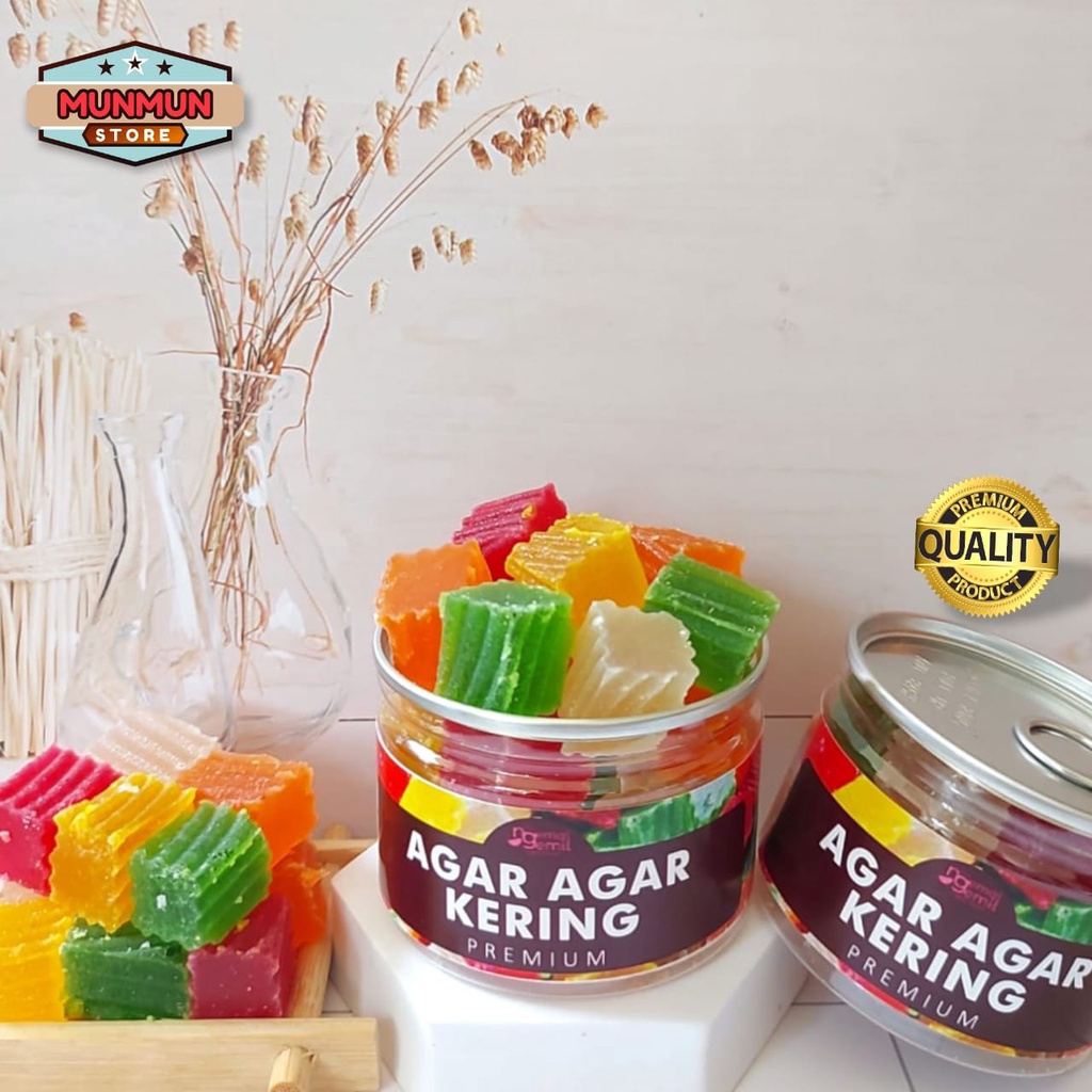 

Pet Can Agar Agar Kering Kohakuto Crunchy Crystal Candy Homemade Kualitas Premium