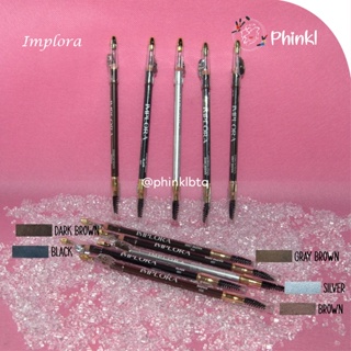 Image of `ღ´ PHINKL `ღ´ ɪ ᴍ ᴘ ʟ ᴏ ʀ ᴀ Implora pensil alis plus sikat dan asahan waterproof eyebrow pencil celak