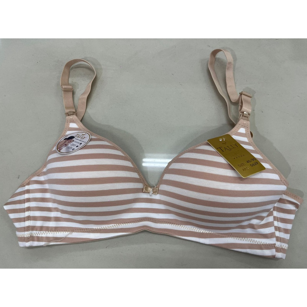 BH BRA MENYUSUI 5629 TALLY BRA BH MENYUSUI 5629 I TANPA KAWAT I CUP B BESAR | BUSA TIPIS I SIZE 36 - 42 Bra Menyusui Maternity Bra TALLY 5629 Bahan Seamless Lembut