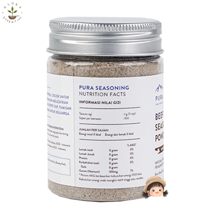 PURA SEASONING WITH HIMALAYAN SALT BEEF 100 Gram - BEEF EXTRACT