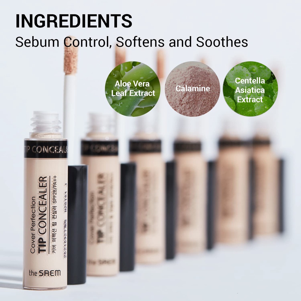 THE SAEM - Cover Perfection Tip Concealer SPF28 / PA ++ 6.5g