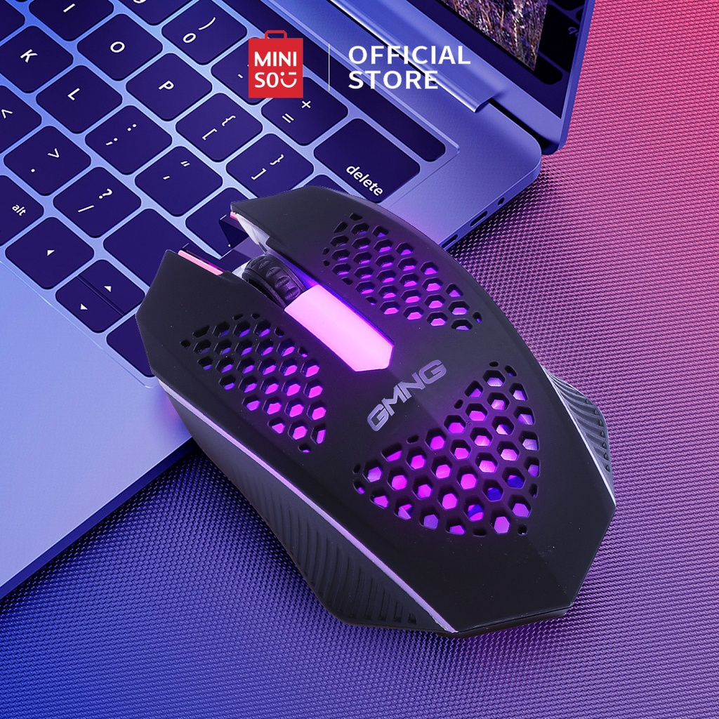 Mouse Kabel Gaming MINISO Model Seri Luminous Ringan: EGM-S-22056