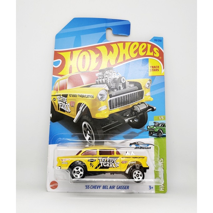 Hotwheels HW 55 Chevy Bel Air Gasser Kuning Tri Five Terror