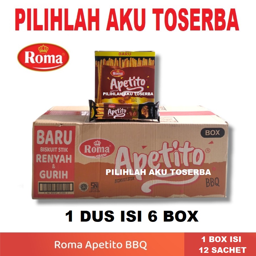 Biskuit Roma APETITO BBQ Box - ( HARGA 1 DUS )