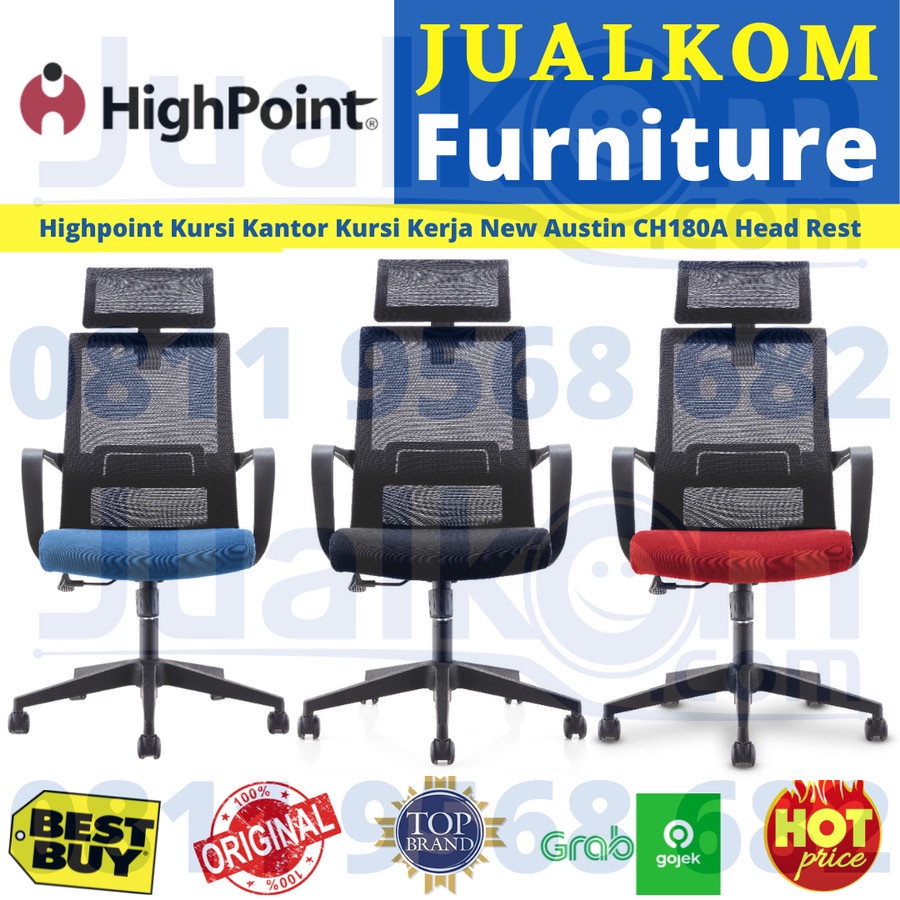 Highpoint Kursi Kantor Kursi Kerja Office Chair Austin CH180A CH180B