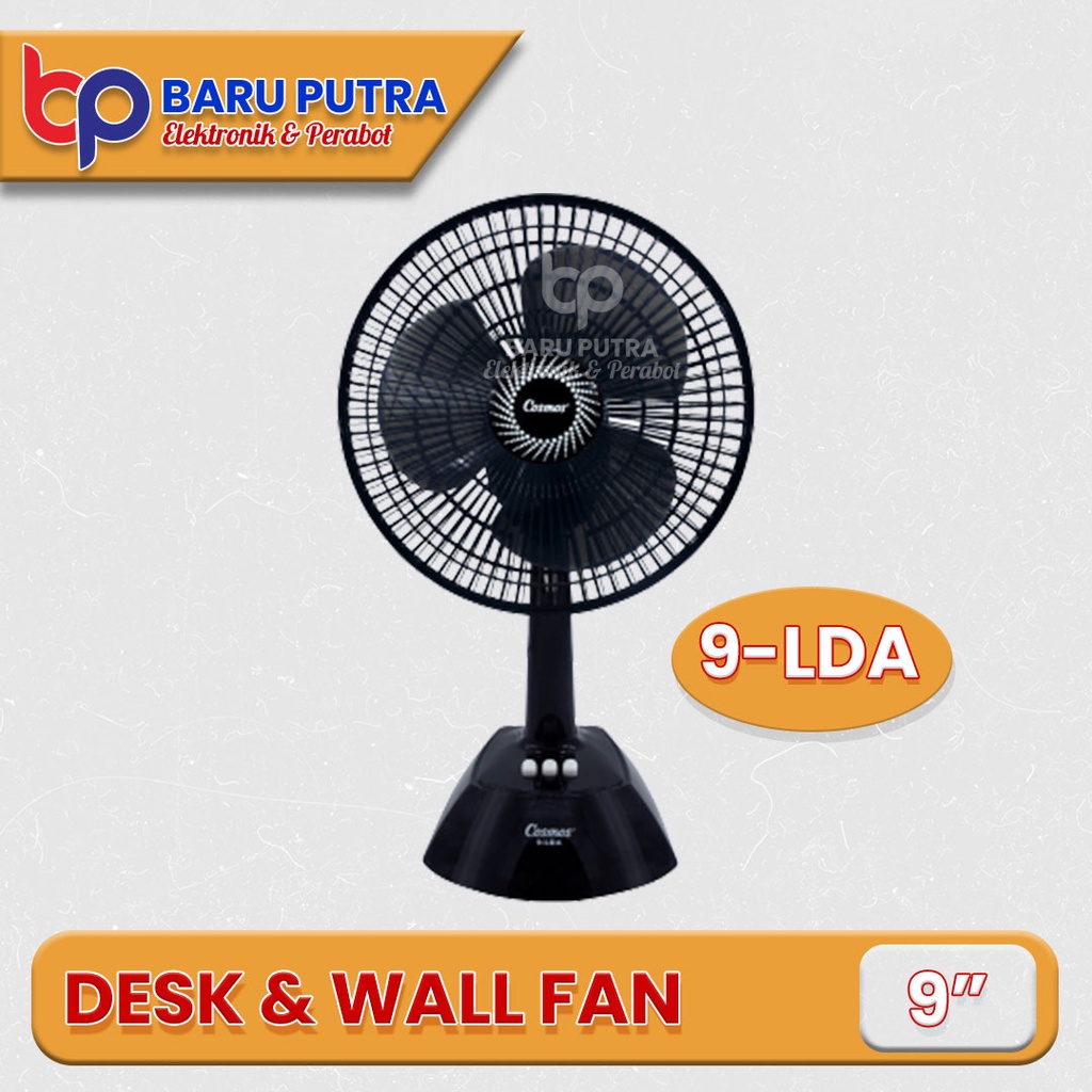 Kipas Angin Cosmos 9 LDA | 9-LDA | 9LDA 2in1 (Desk & Wall Fan)