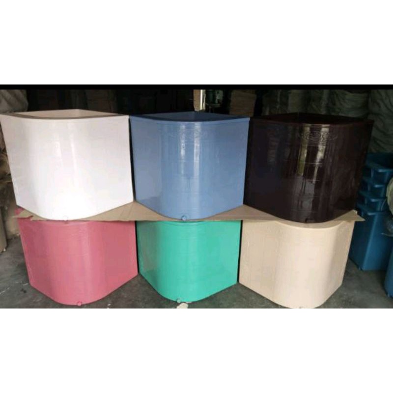 Bak Air Plastik Sudut Besar Motif (BACA DESKRIPSI)