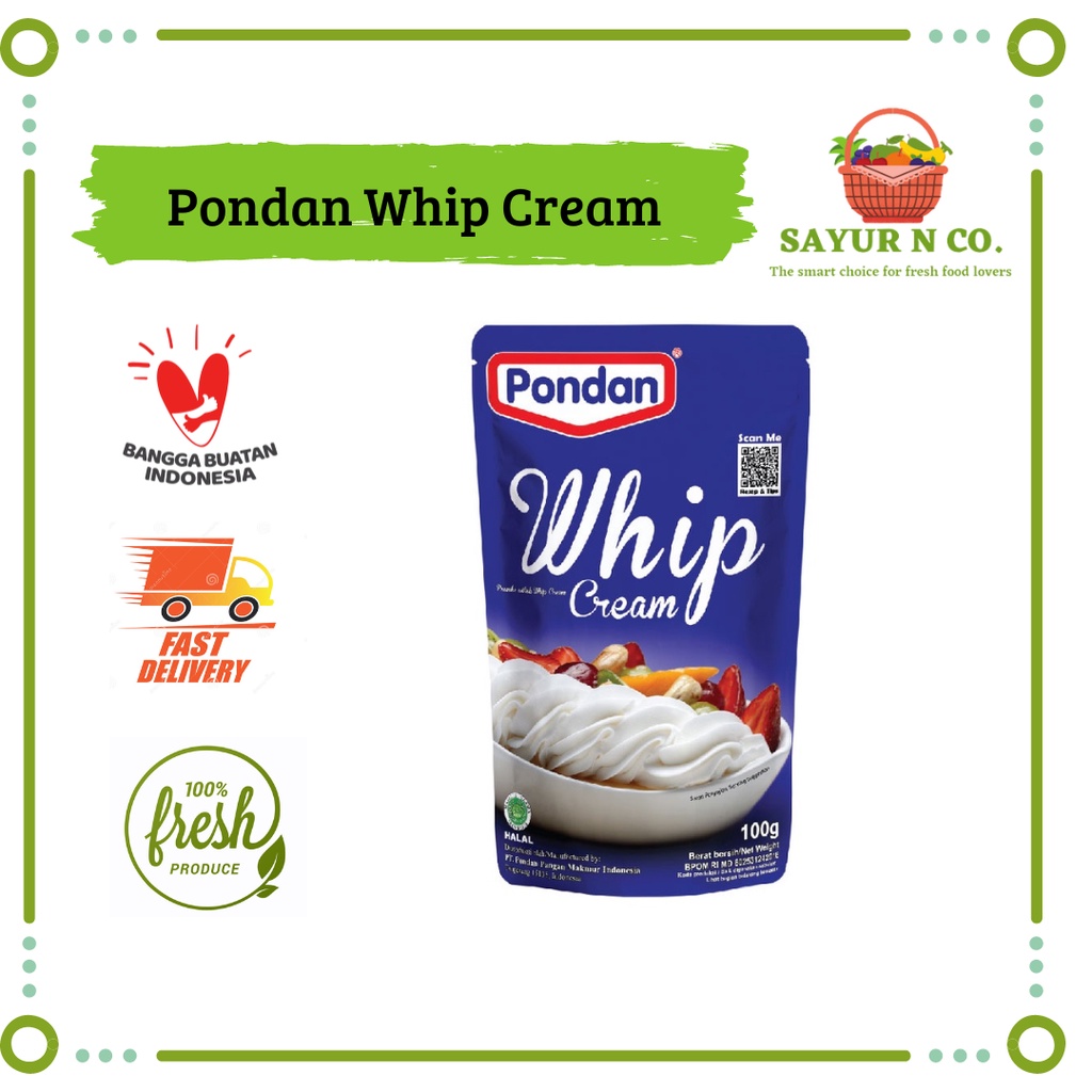 

PONDAN Whip Cream Powder - Krim Bubuk 100gr | Sayur N Co Bekasi