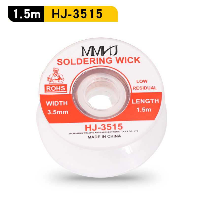 (BISA COD) FTIHSHP MMHJ Soldering Wick Pembersih Timah Desoldering 3.5mm 1.5m - HJ-3515