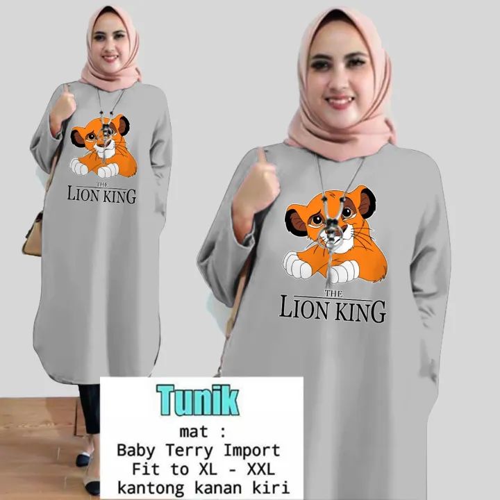TUNIK LION KING / TUNIK MAMACHI / TUNIK POLOS / TUNIK WANITA / TUNIK PANJANG / TUNIK JUMBO / TUNIK I