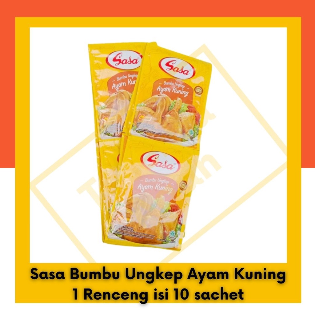 Sasa Bumbu Ungkep Ayam Kuning 1 Renceng isi 10 sachet