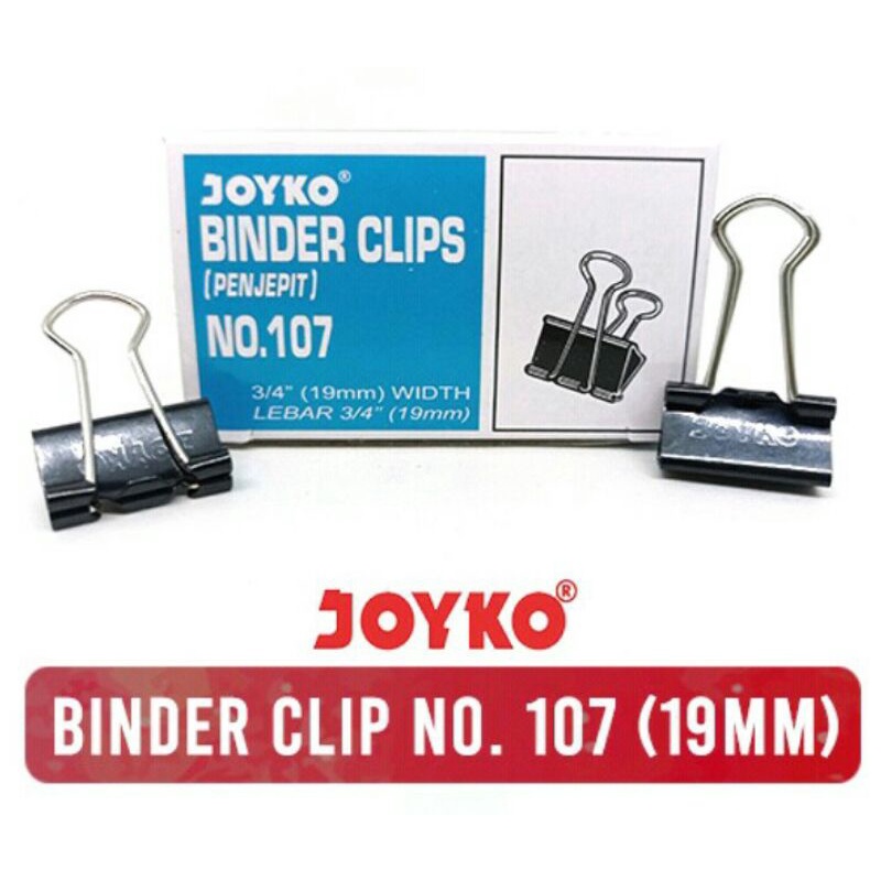 

Penjepit Kertas/Binder Klip/Binder Clip No.107 Joyko