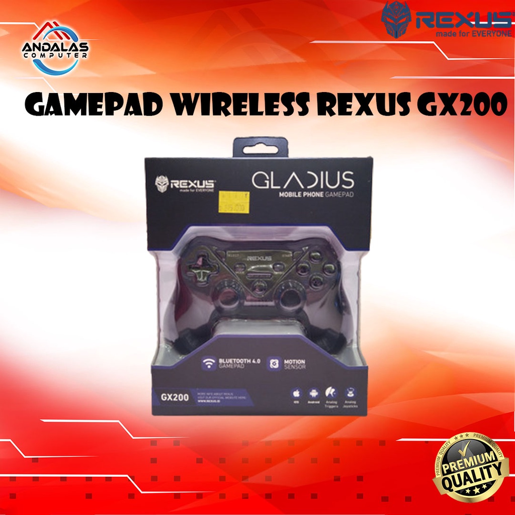 GAMEPAD JOYSTIK WIRELESS REXUS GLADIUS GX-200 ORIGINAL