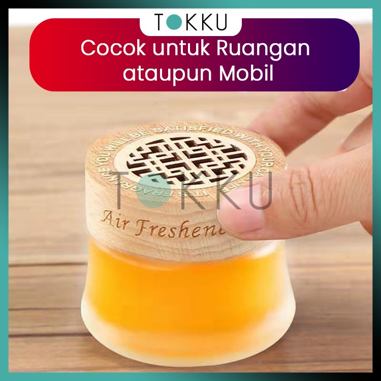 TOKKU Parfum Mobil Pengharum Mobil / Ruangan / Universal 160gram Botol Kaca Unik Awet Segar Model Terbaru