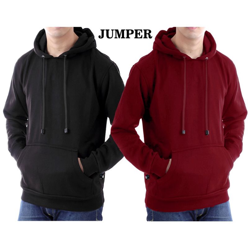 HOODIE POLOS BAHAN TEBAL PRIA WANITA SWEATER POLOS