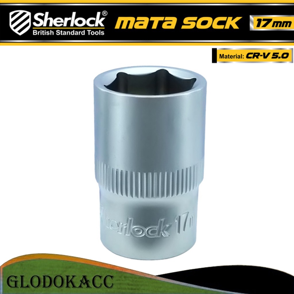 Kunci Shock 17 mm 6 PT / Sherlock Mata Sok/Sock 1/2 inch