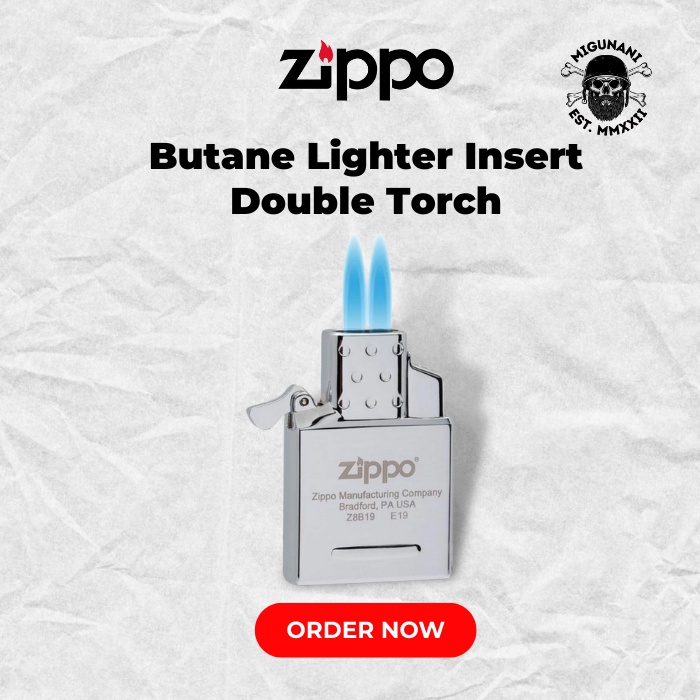 Original Zippo Insert Double Blue Torch 65827 Made In USA