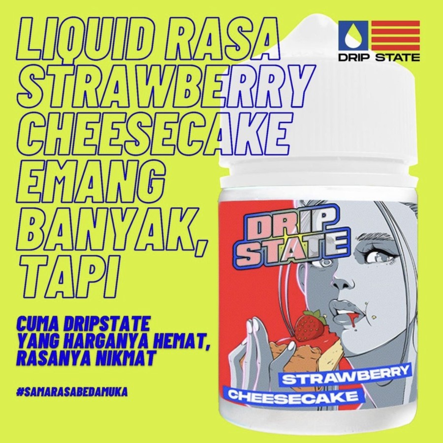 Dripstate Strawberry Cheesecake 60ML by Dripstate.id