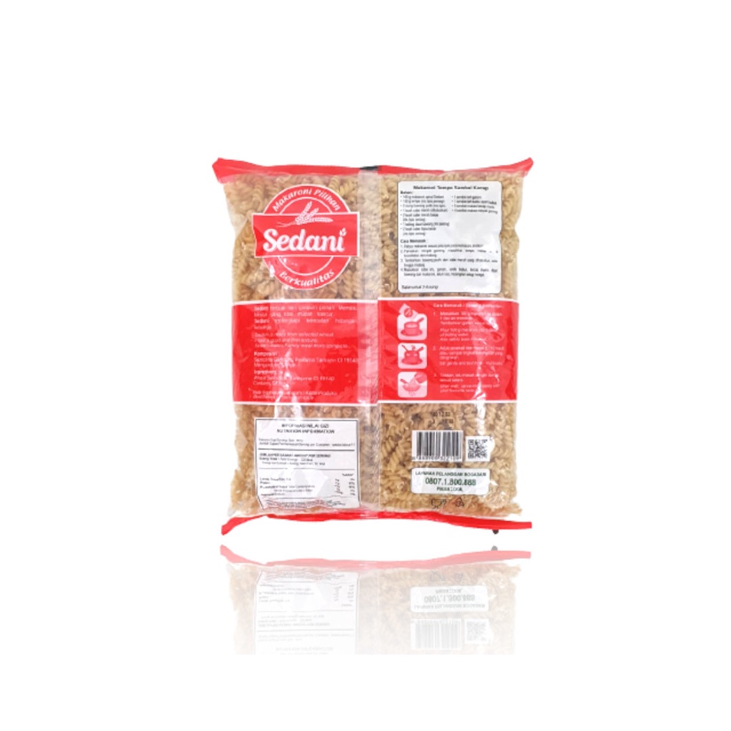 Makaroni Spiral Sedani  1 KG Pasta Berkualitas