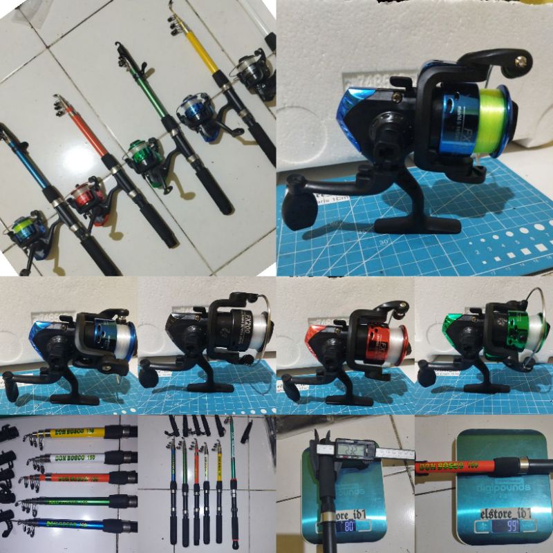 Set Pancing JORAN Fiber Solid, REEL Bonus Senar, antena Don bosco, Solid Fukushima Crocodile Shizuka Protackle Fiber Solid(jual terpisah)