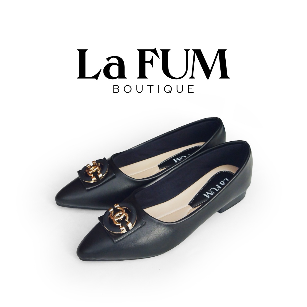 Harlequin sepatu Pantofel - Pansus Hak wanita by La FUM