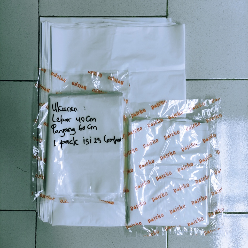 Kantong Plastik Sampah PE Putih Susu 40 x 60 Tebal 50 micron