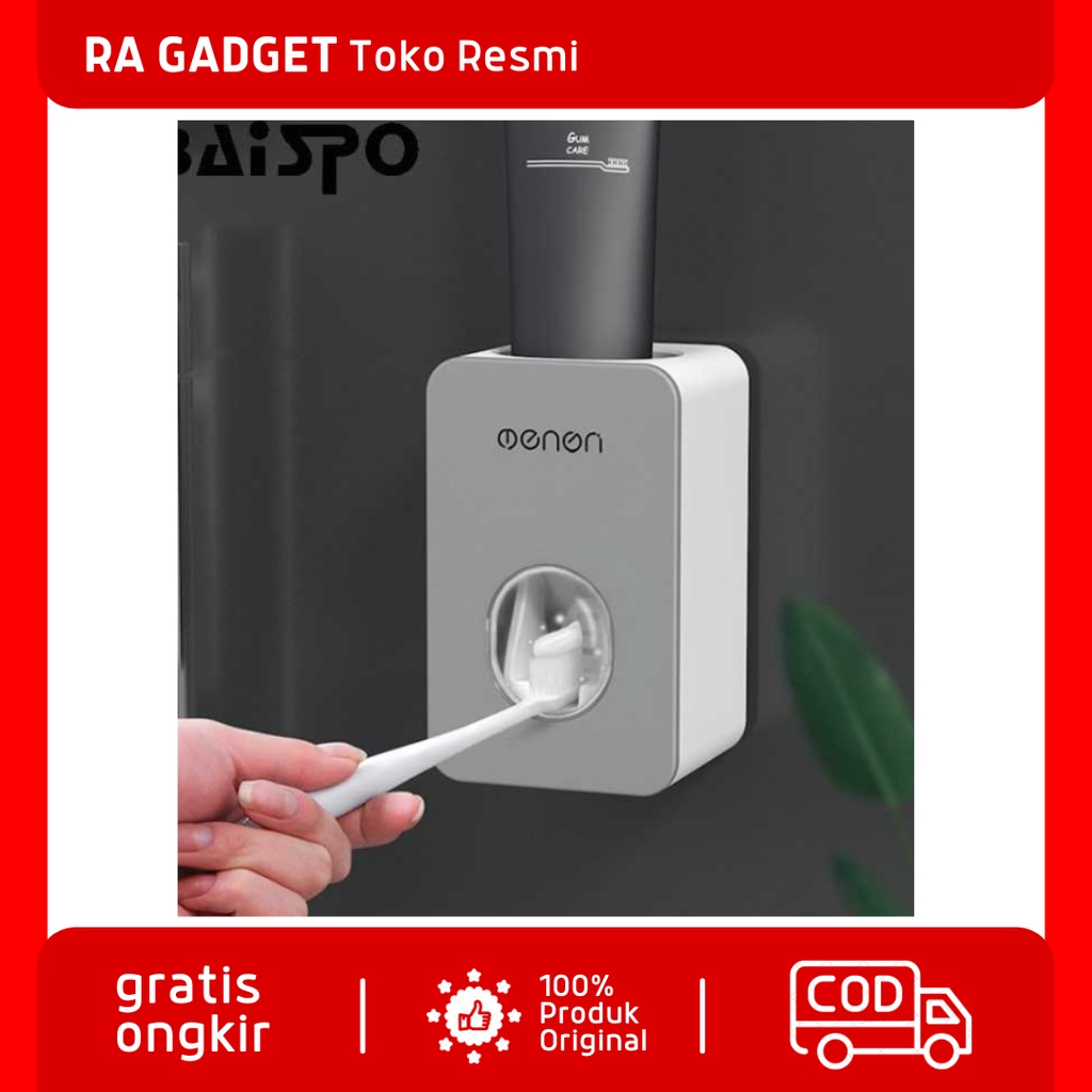 Dispenser Pasta Gigi Tempat Odol Modern Otomatis Set Multifungsi / Alat Dispenser Wadah Pasta Gigi D