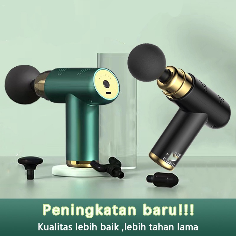 YUN Mall Alat pijat getar elektrik seluruh badan 4 in 1 / Massage Gun (Pistol pijat otot jaringan dalam)