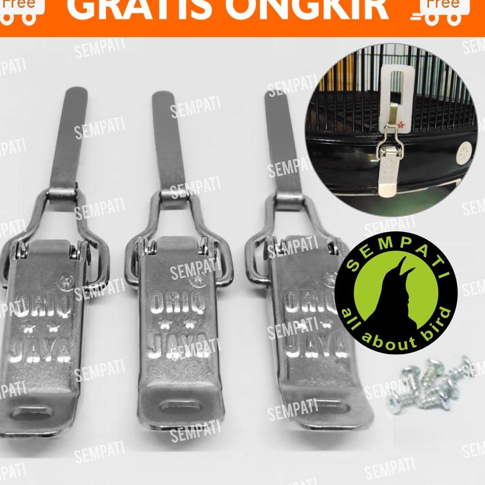 Terlaris KLEM KOPER JEPITAN TEBOK ORIQ JAYA ISI 3 PCS POLOS KLEM SANGKAR KANDANG BURUNG MURAI LOVEBI