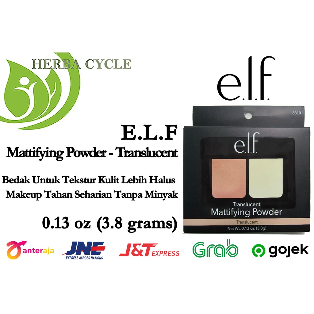 MURAH ELF Cosmetics Mattifying Powder (3.8 gr) Translucent Shades Kosmetik Bedak Wajah ORI USA