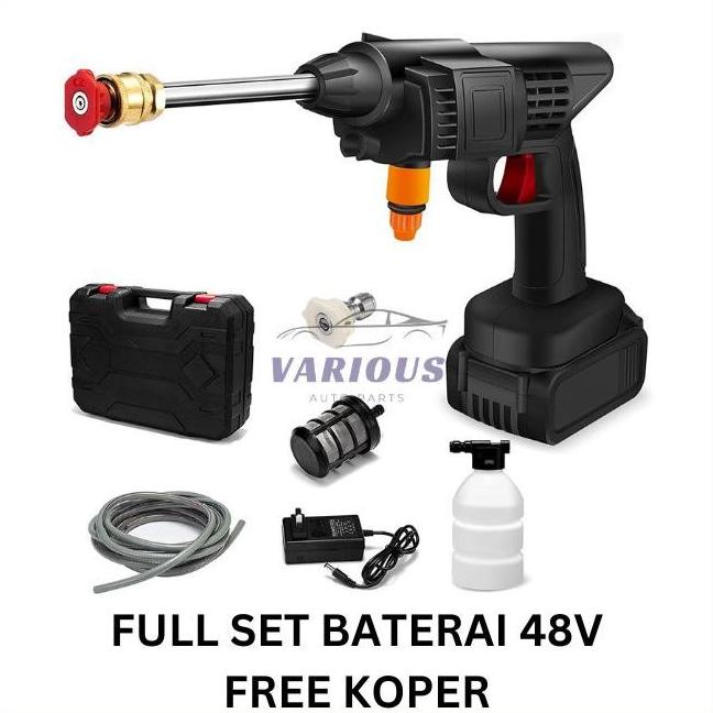 Alat Cuci Mobil Jet Washer Portable Water Spray Gun Cordless Wireless