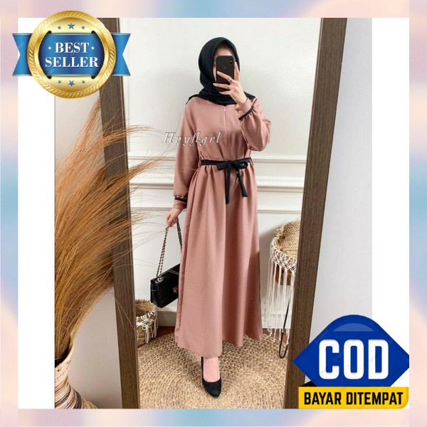 [ Terlaris ] Gamis Muslimah Maxmara Silk || Baju Gamis Dewasa Gamis Terbaru 2021 Dress Wanita / Gami