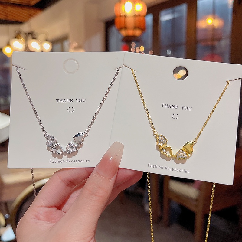 Kalung Baja Titanium Hati Magnetik Mode Baru Untuk Wanita Kalung Choker Dua-Pakai