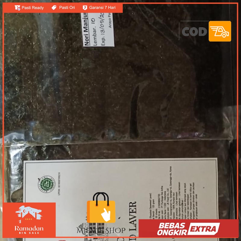 

Nori sushi isi 5 lembar