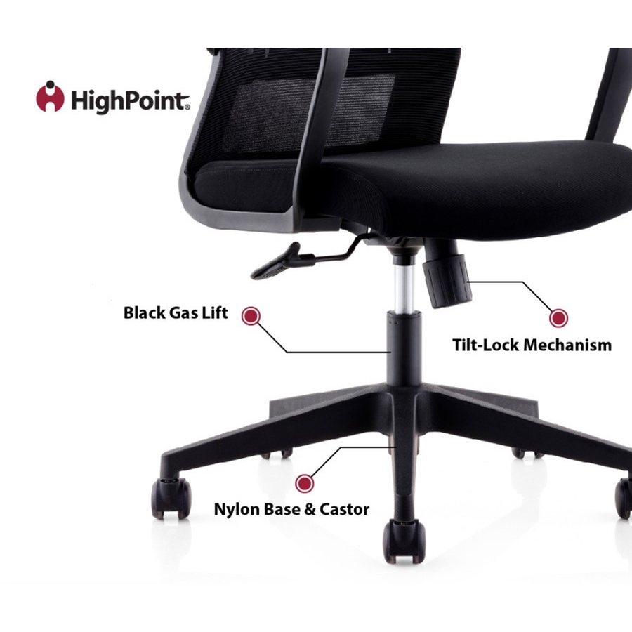 Highpoint Kursi Kantor / Kursi Kerja New Austin CH180A Head Rest