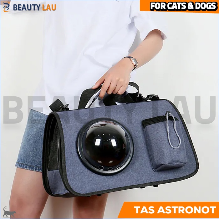 TAS ASTRONOT KUCING ANJING PET CARGO CARRIER CARIER TAS SELEMPANG KUCING ANJING PET TRAVEL SLING BAG