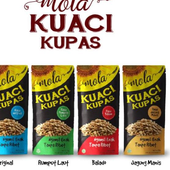 

♪ 8 pc Mola Kuaci Kupas Panggang / Biji Matahari / Sunflower Seed ✻